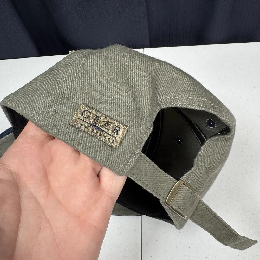 NEW - Vintage 90s 1995 Marquette University Strapback Hat Gear For Sports Khaki